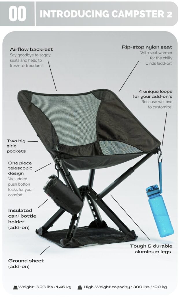 a folding chair with instructions