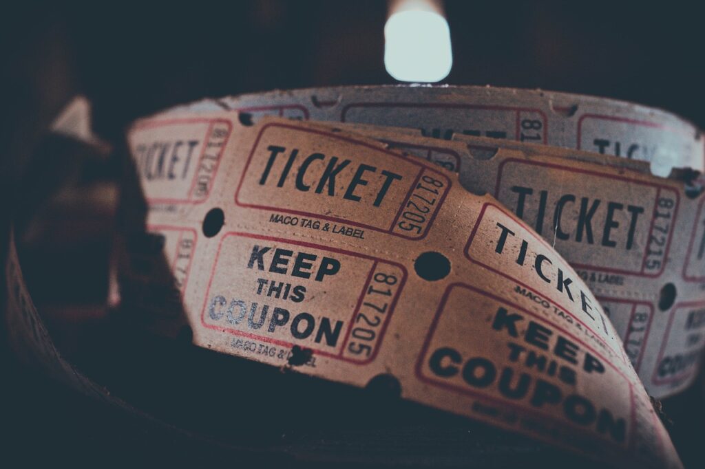 a roll of tickets