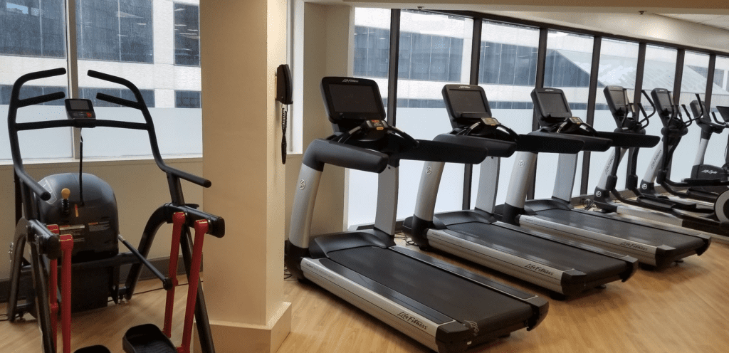 tread treadmills in a room