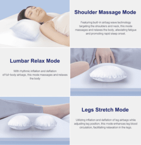 a collage of a woman lying down