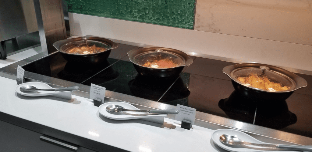 bowls of food on a counter