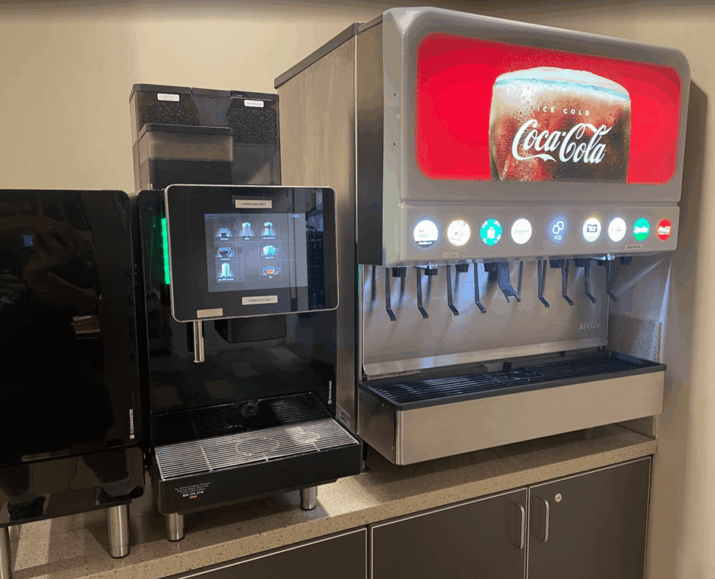 a machine with a screen on it