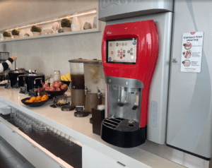 a machine on a counter