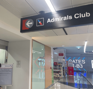 a sign in a building