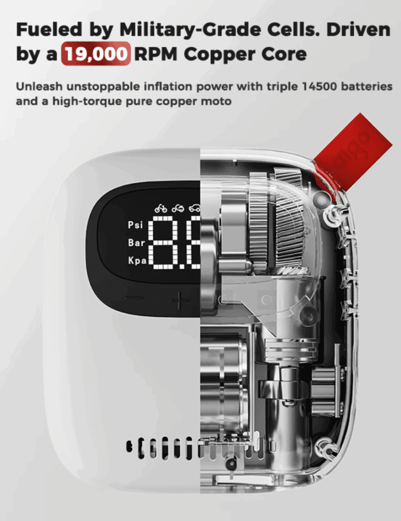 a white device with a digital display