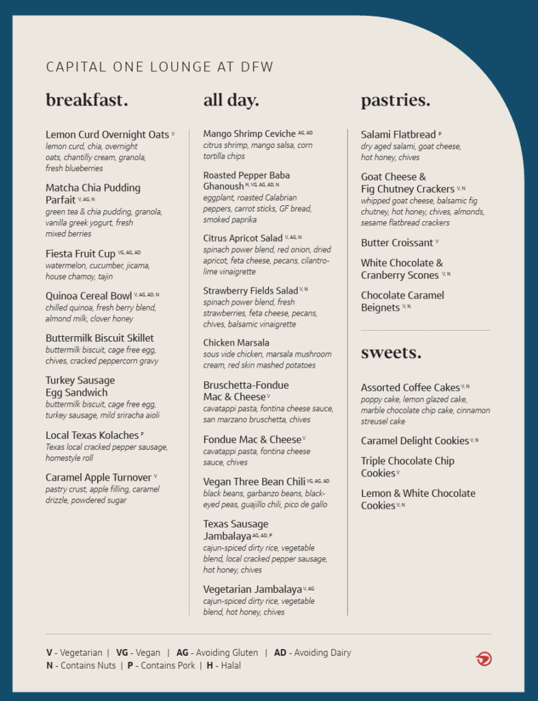 a menu of a restaurant