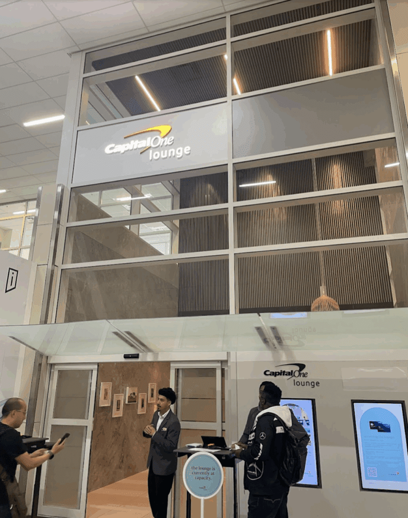 a group of people in a building