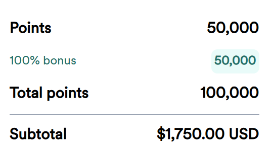 a screenshot of a credit card