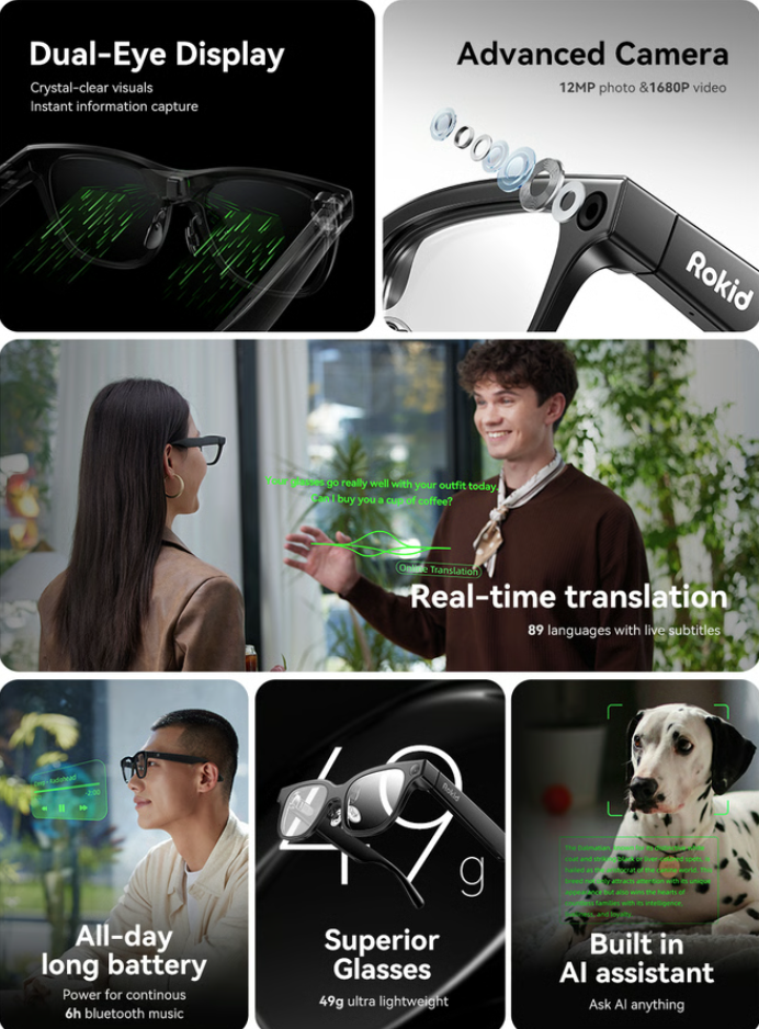 a collage of images of people wearing glasses