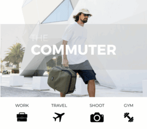 a man walking with a bag