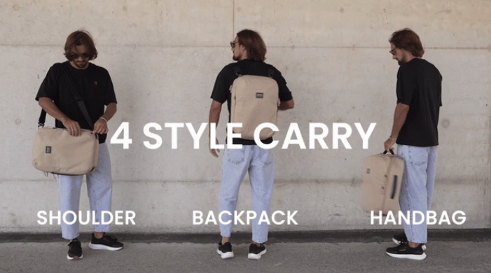 a man with a backpack