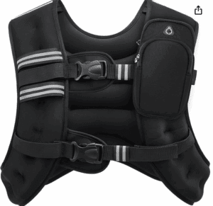 a black vest with straps