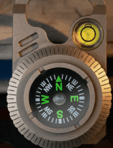 a compass with a circular design