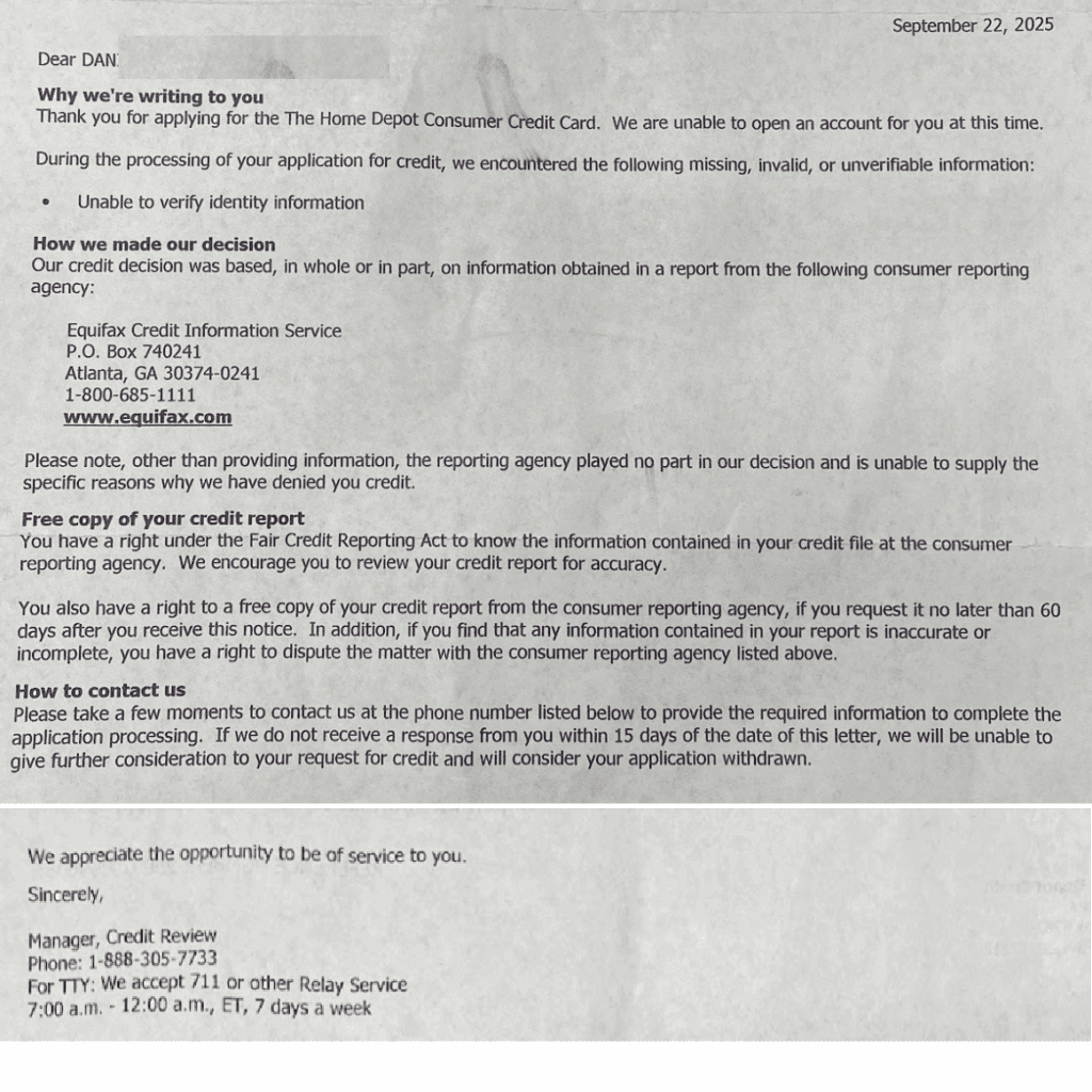 a letter with a message