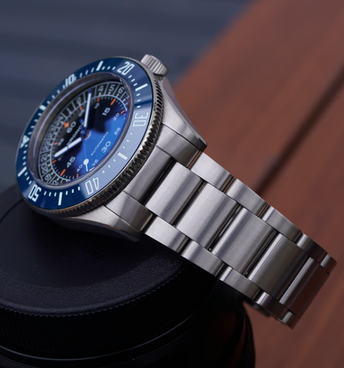 a close up of a watch