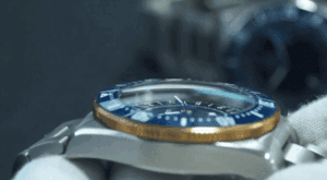 a close up of a watch