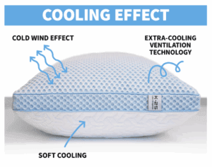 a close up of a pillow