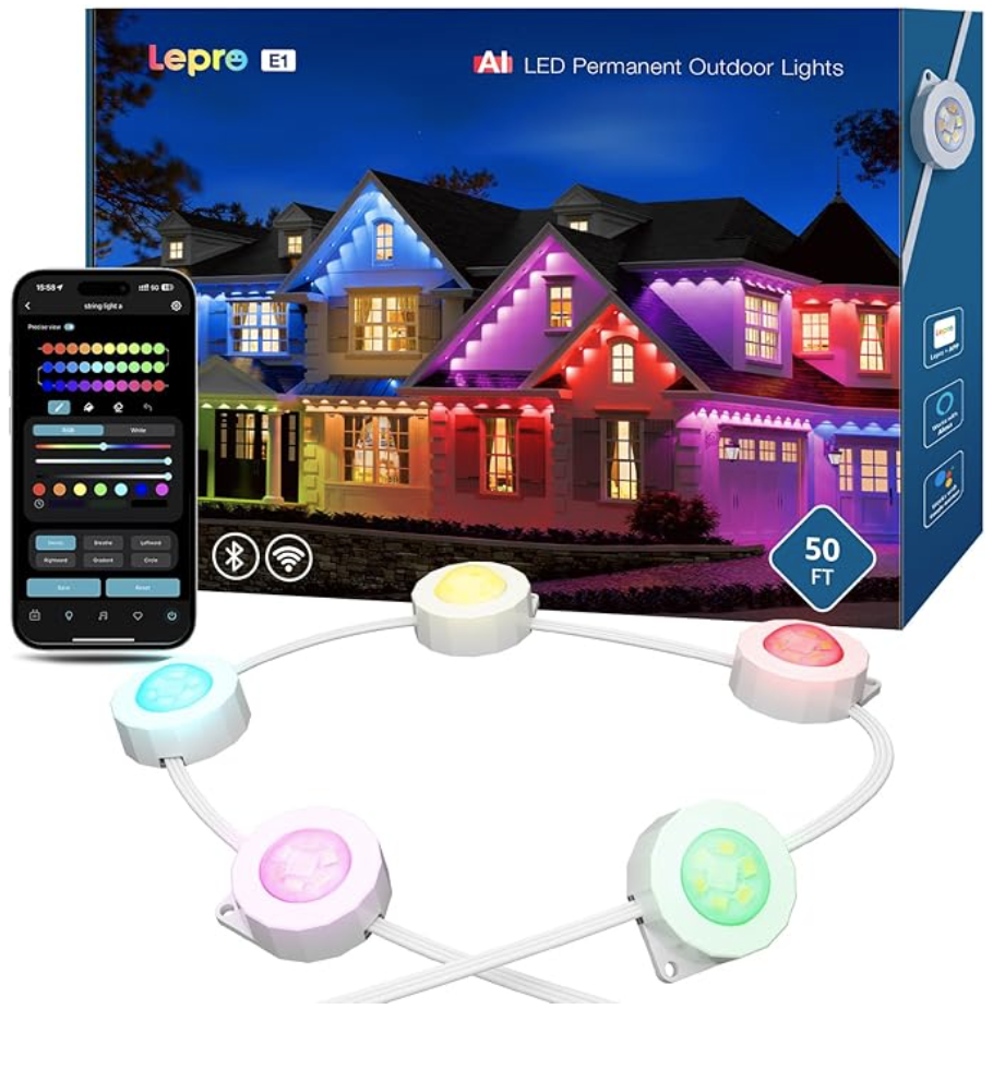 a box with a remote control and a light bulb on it