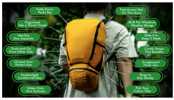 a person with a backpack