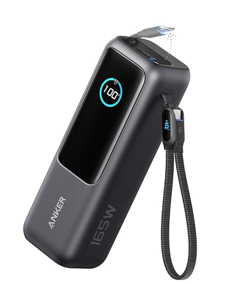 a black and grey power bank