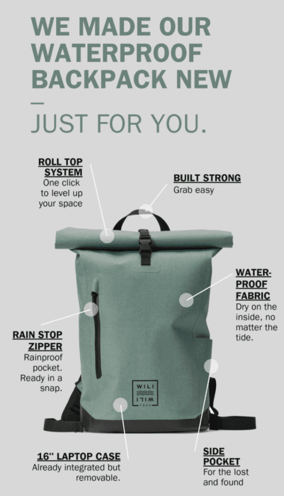 a green backpack with black straps