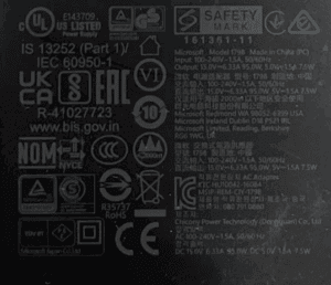 a black label with white text