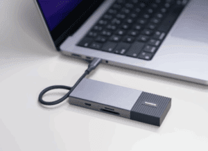 a usb cable connected to a laptop