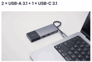 a laptop with a usb port