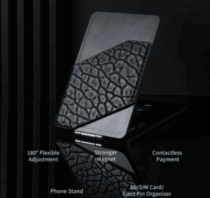 a black and grey cell phone case