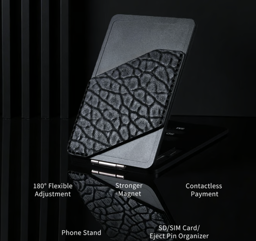 a black and grey cell phone case