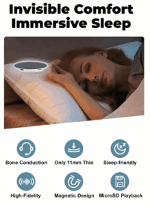 a woman sleeping on a pillow