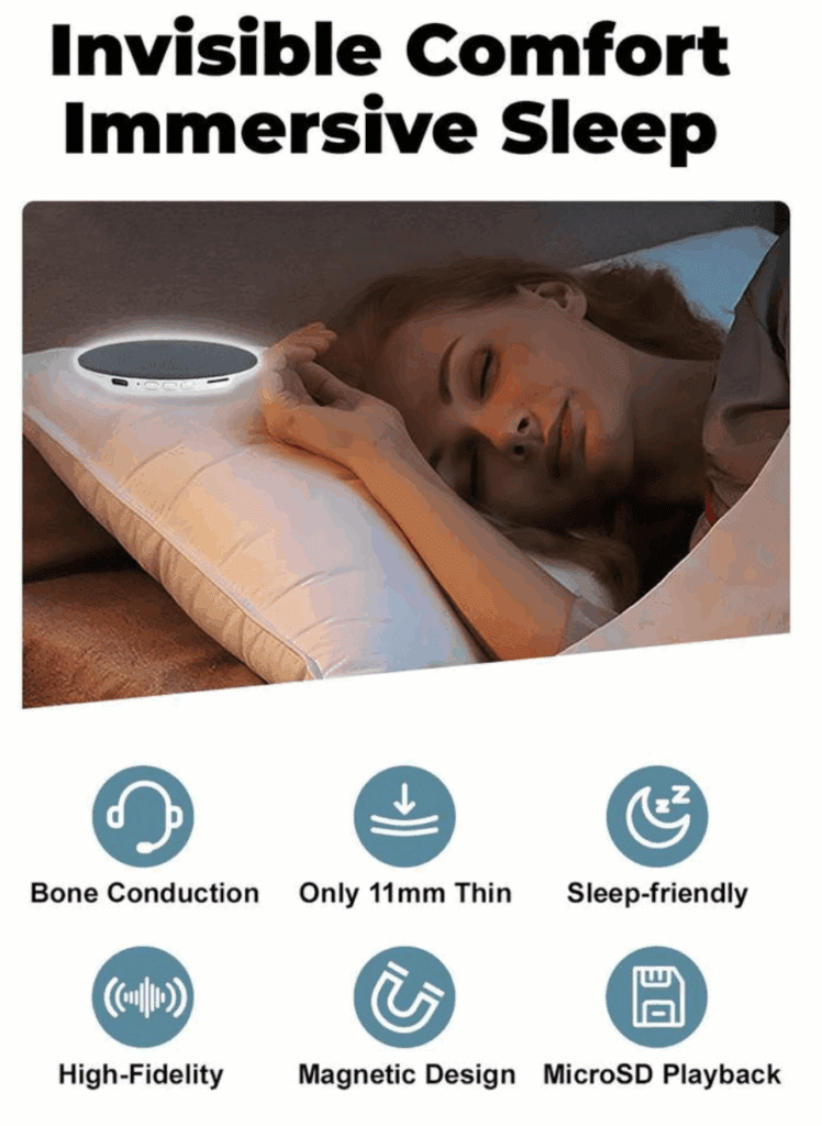 a woman sleeping on a pillow