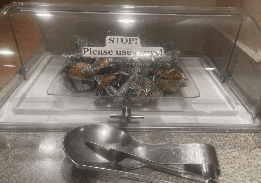 a plastic container with food in it