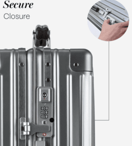 a close up of a suitcase