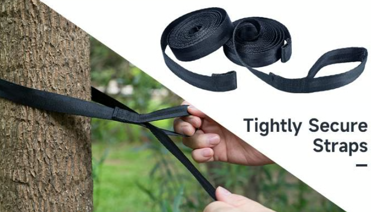 a pair of straps tied to a tree