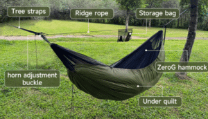 a hammock in a park