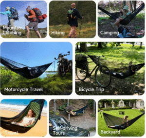 a collage of different types of hammocks