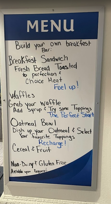 a white board with black writing on it