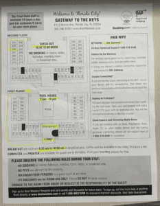 a white paper with black text and yellow marker on it