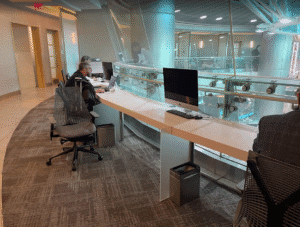 people sitting at a desk