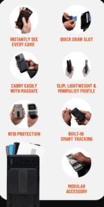 a collage of hands holding electronic devices