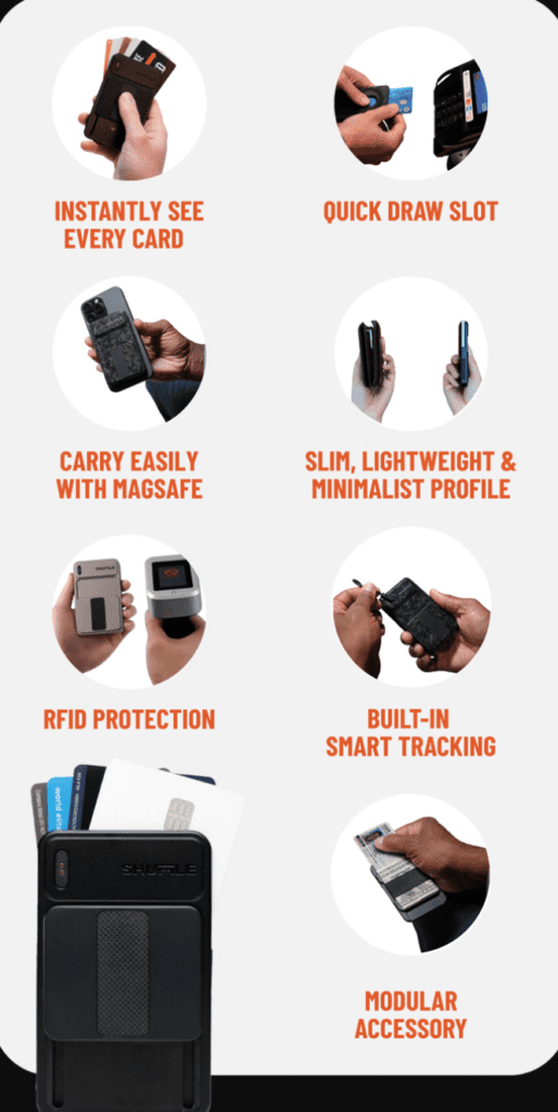 a collage of hands holding electronic devices