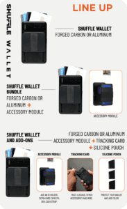 a wallet with a card holder