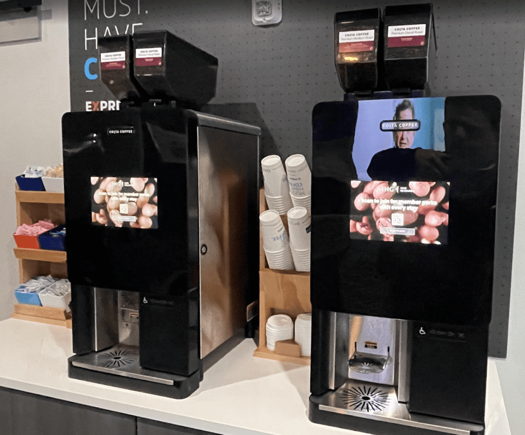 a coffee machine on a counter