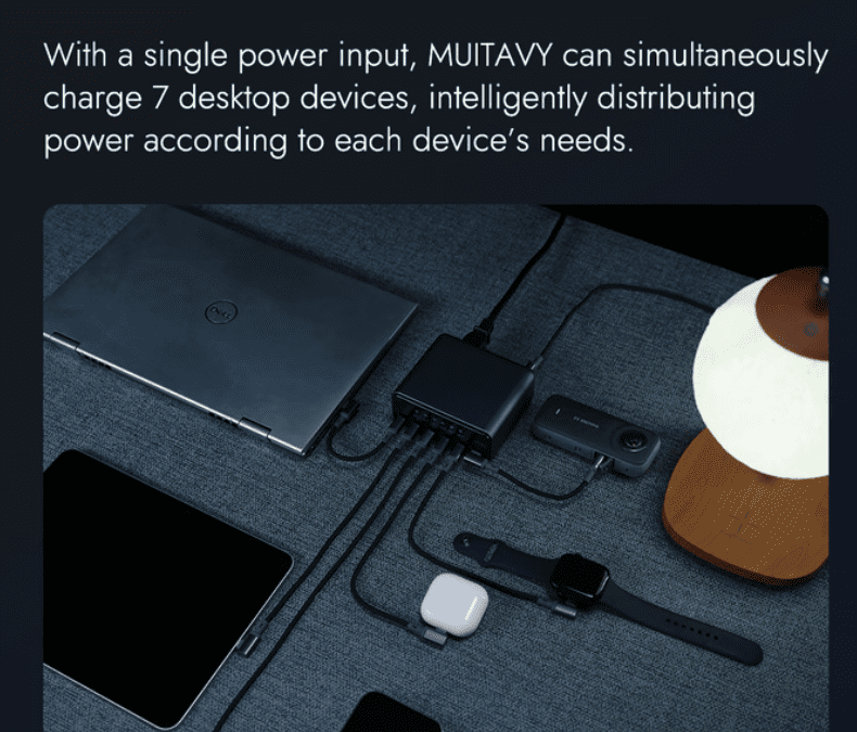 Kickstarter: MUITAVY Gen2 300W Charging Hub (Back By Sunday)